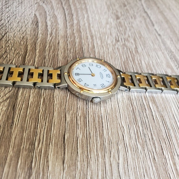 Hermes Vintage Clipper Quartz 2-Tone Ladies Watch main image 6